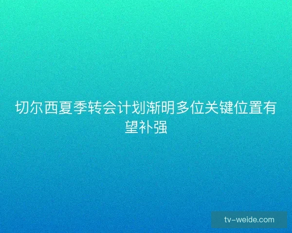 切尔西夏季转会计划渐明多位关键位置有望补强